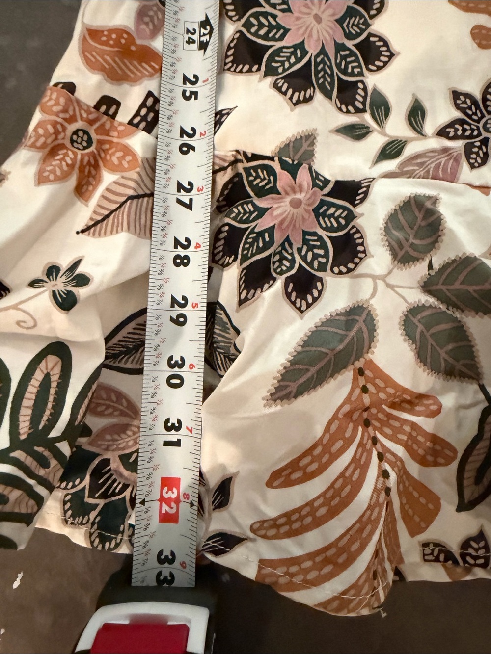 Cynthia Rowley Cream Midi Dress with Pink, Green & Tan Floral Print - Picture 9 of 9